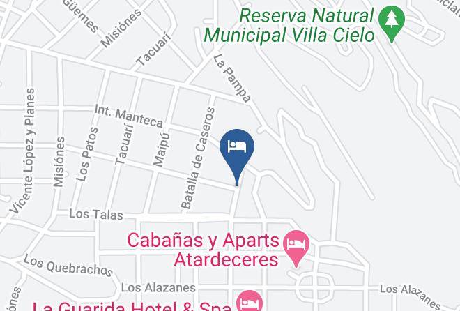 Punilla Department - Hosteria Aura Azul Maps