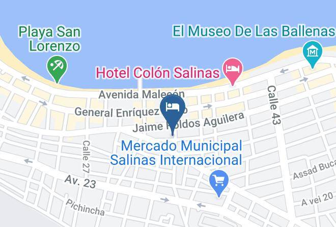 Salinas - Hosteria Bluebeach De Salinas Maps