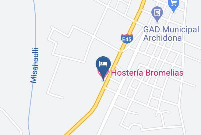 Archidona - Hosteria Bromelias Maps