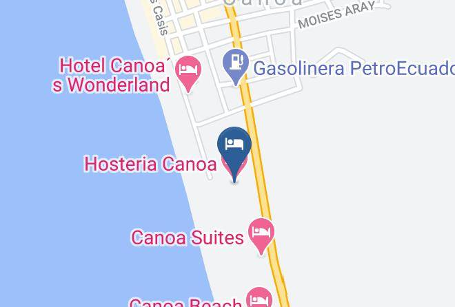 San Vicente - Hosteria Canoa Maps
