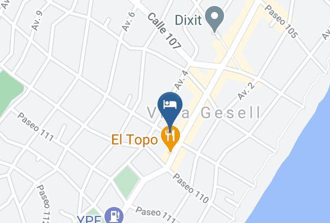 Villa Gesell - Hosteria Conti Maps