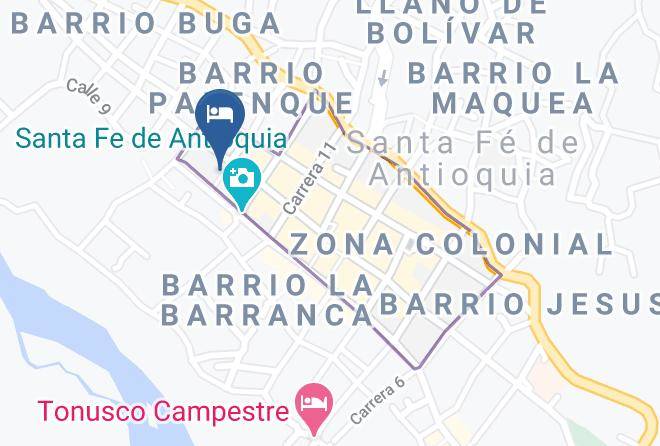 Santa Fe De Antioquia - Hosteria De La Plaza Menor Maps
