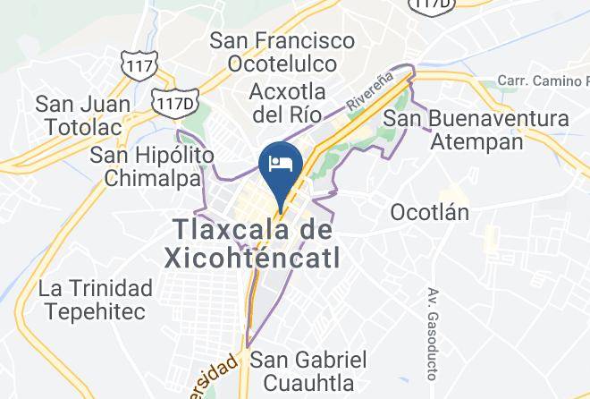 Tlaxcala De Xicohtencatl Tlaxcala Centro - Hosteria De Xicohtencatl Maps