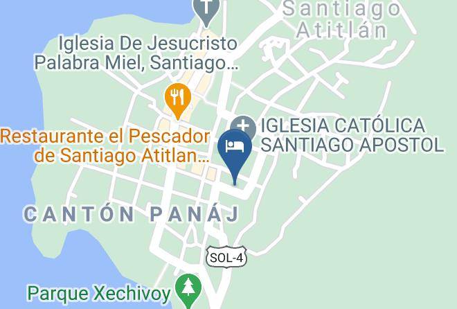 Santiago Atitlan - Hosteria Del Centro Maps