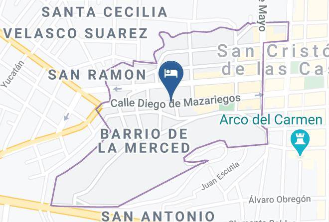 San Cristobal De Las Casas - Hosteria Del Virrey Maps