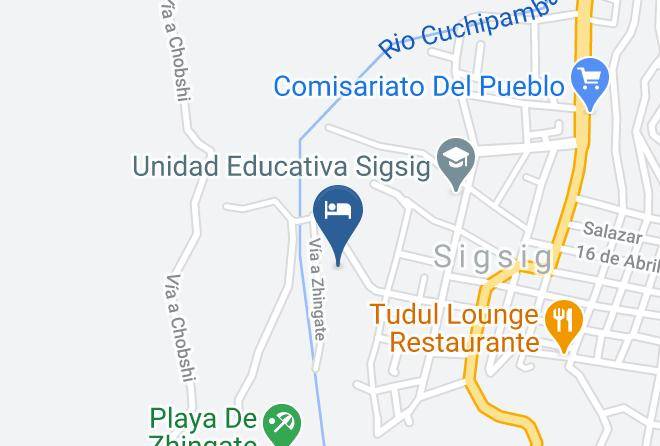 Sigsig - Hosteria El Barranco Maps