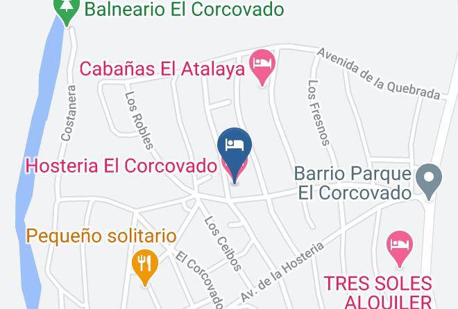 Calamuchita Department - Hosteria El Corcovado Maps