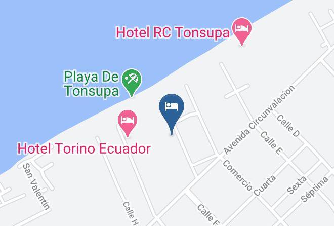 Atacames - Hosteria El Galeon Maps
