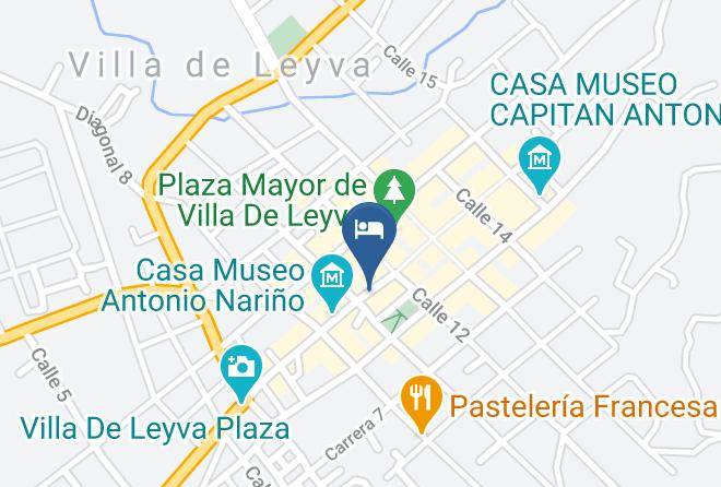 Villa De Leyva - Hosteria El Hidalgo Maps