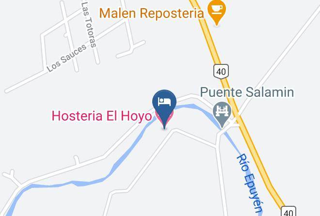 Cushamen Department - Hosteria El Hoyo Maps