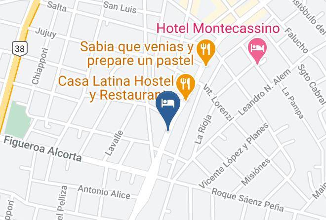 Punilla Department - Hosteria El Zapato Maps