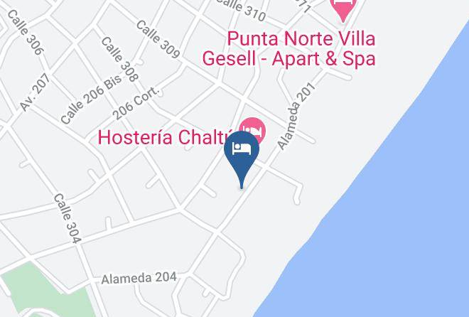 Villa Gesell - Hosteria Estilo Norte Maps