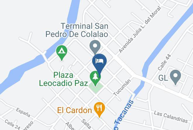 Trancas - Hosteria Huaico Maps