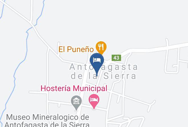 Antofagasta De La Sierra - Hosteria Incahuasi Maps