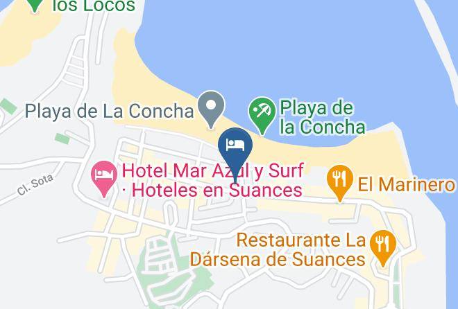 Suances - Hosteria Isla Cabrera Maps
