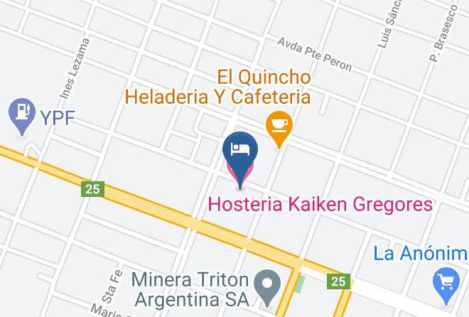 Rio Chico - Hosteria Kaiken Gregores Maps
