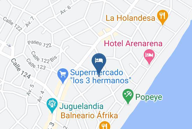 Villa Gesell - Hosteria Kaiken Ii Maps