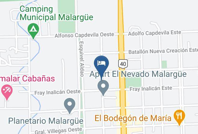 Malargue - Hosteria Keoken Maps