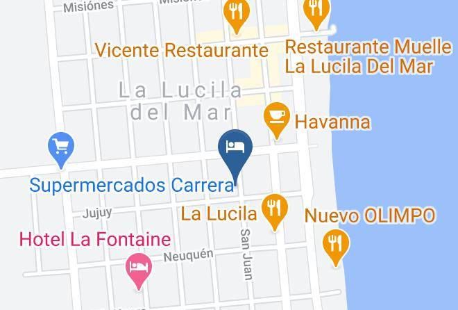 Mar Del Tuyu - Hosteria La Lucila Maps