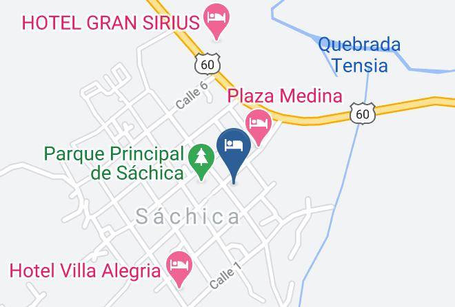Hosteria La Pintada Map - Boyaca - Sachica