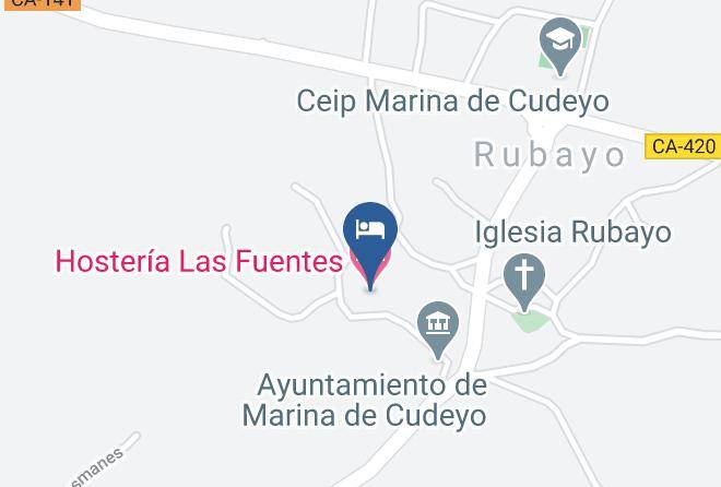 Rubayo - Hosteria Las Fuentes Maps