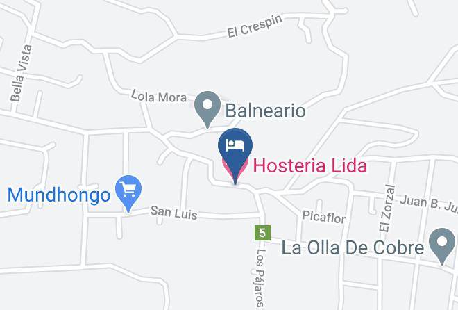 Santa Rosa Dellara - Hosteria Lida Maps