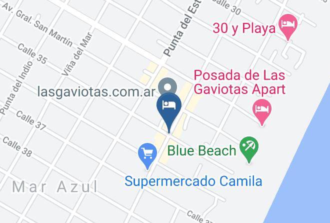 Villa Gesell - Hosteria Los Alamos Maps