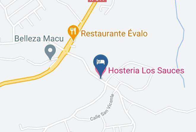 Santa Cruz De Bezana - Hosteria Los Sauces Maps