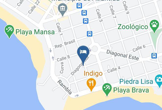 Atlantida - Hosteria Luz Marina Maps