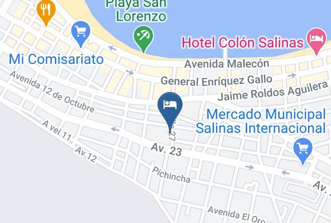 Salinas - Hosteria Mar Adentro Maps