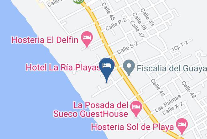 Playas - Hosteria Mediterra Maps