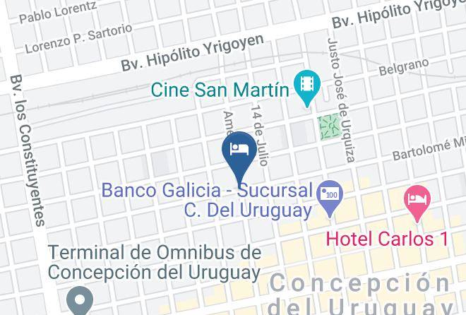 Concepcion Del Uruguay - Hosteria Mitre Maps