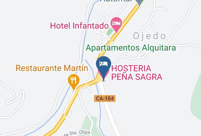 Tama Ojedo - Hosteria Pena Sagra Maps