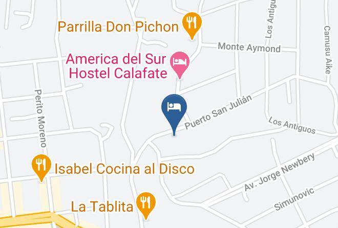 Lago Argentino - Hosteria Posta Sur Maps