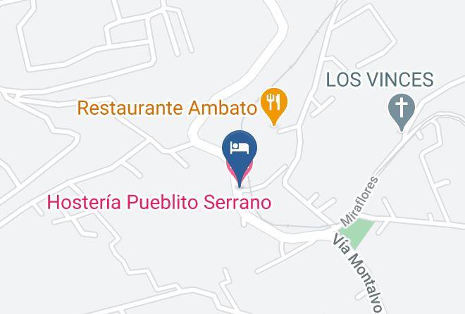 Ambato - Hosteria Pueblito Serrano Maps