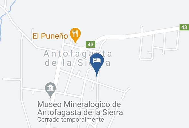 Antofagasta De La Sierra - Hosteria Pueblo Del Sol Maps