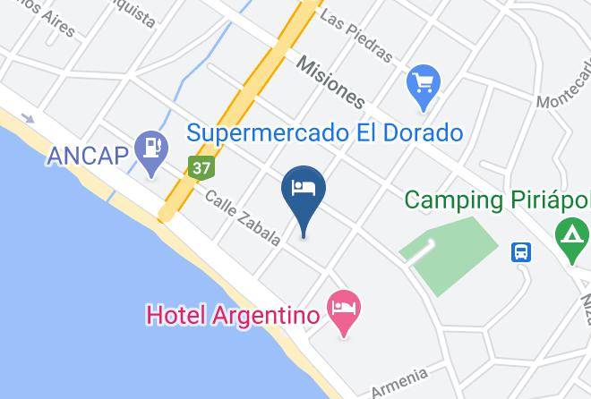 Piriapolis - Hosteria Puerto Del Ingles Maps