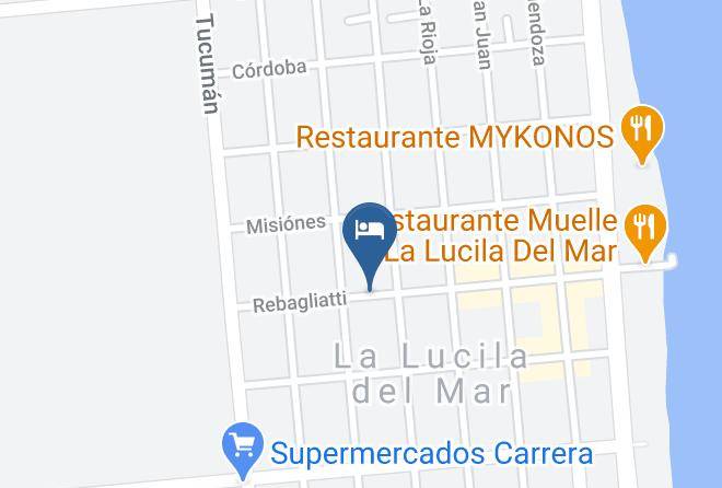 Mar Del Tuyu - Hosteria Quime Maps