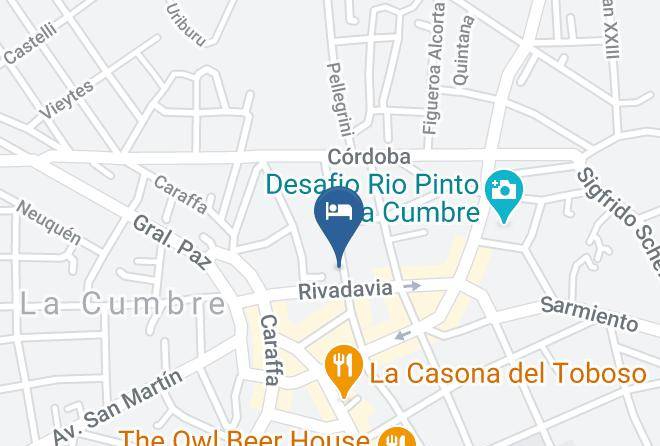 Punilla Department - Hosteria San Martin Maps