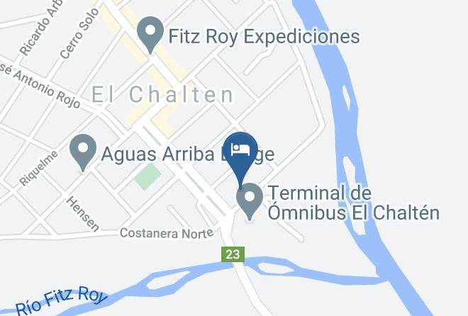 Lago Argentino - Hosteria Senderos Maps