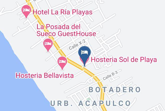 Playas - Hosteria Sol De Playa Maps