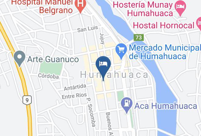 Humahuaca - Hosteria Naty Maps