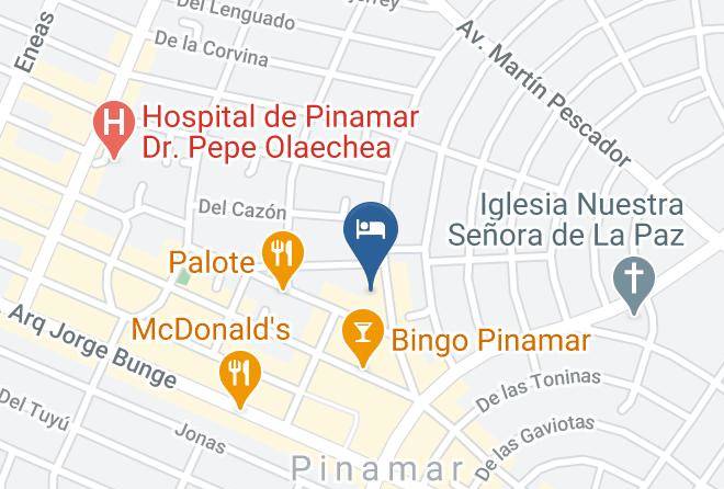 Pinamar - Hosteria & Spa Las Glicinas Pinamar Maps