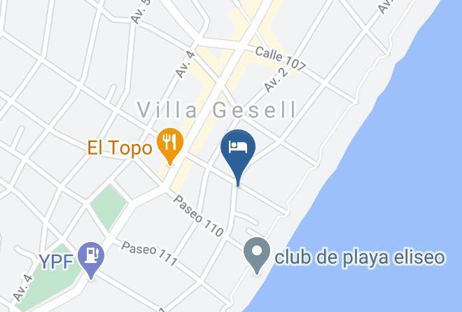 Villa Gesell - Hosteria Tequendama Spa And Resort Maps