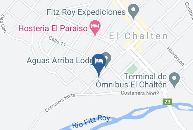 Lago Argentino - Hosteria Thiamalu Maps