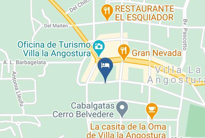 Villa La Angostura - Hosteria Traunco Maps