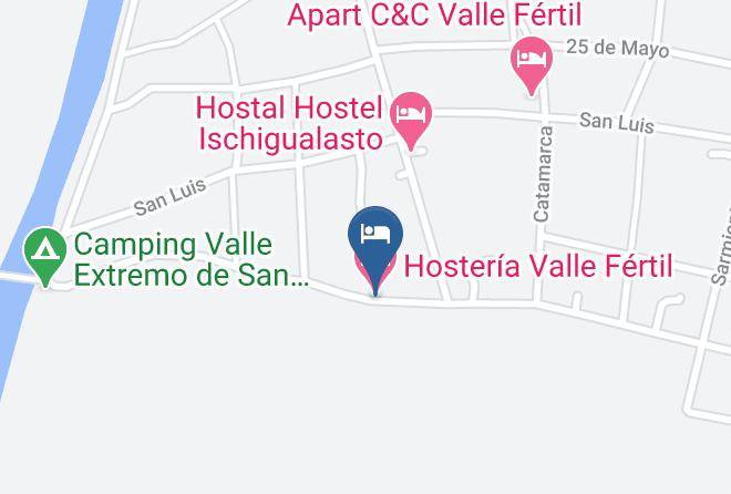 Valle Fertil Department - Hosteria Valle Fertil Maps
