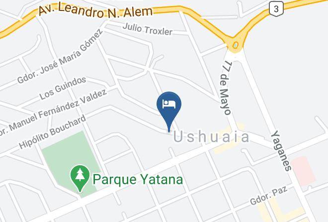 Ushuaia - Hosteria Valle Frio Maps