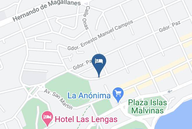 Ushuaia - Hosteria Linares Maps