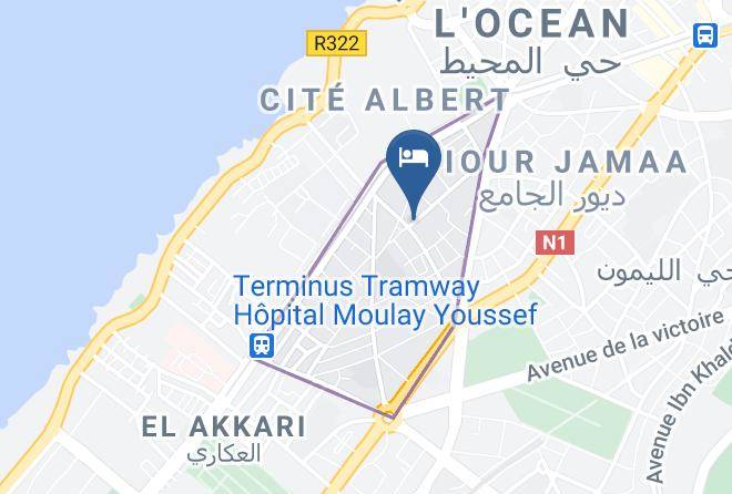 Rabat - Hostfamily Essaghir Maps